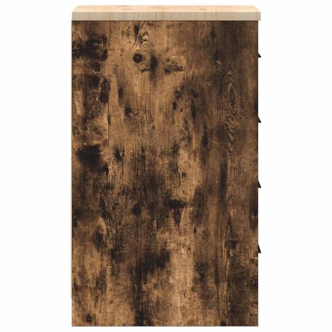 GARAŻOWA SZAFKA DO PRZECHOWYWANIA DĄB WĘDZONY 30X51X85CM