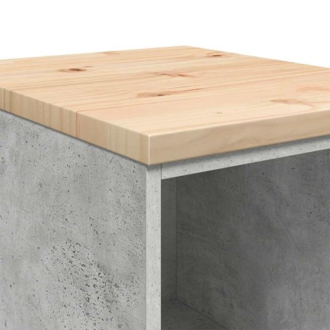 GARAŻOWA SZAFKA DO PRZECHOWYWANIA SZARY BETON 40X51X85CM