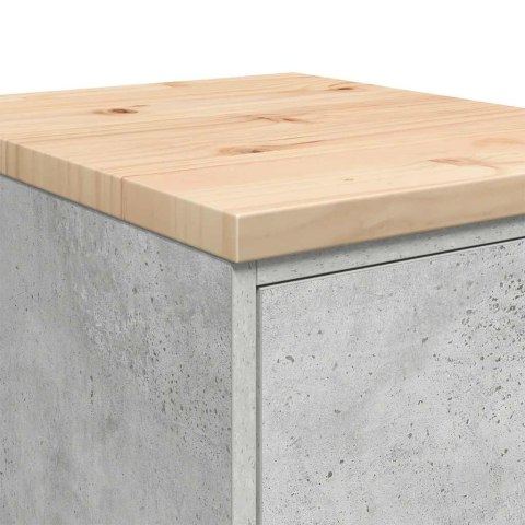 GARAŻOWA SZAFKA DO PRZECHOWYWANIA SZARY BETON 40X51X85CM