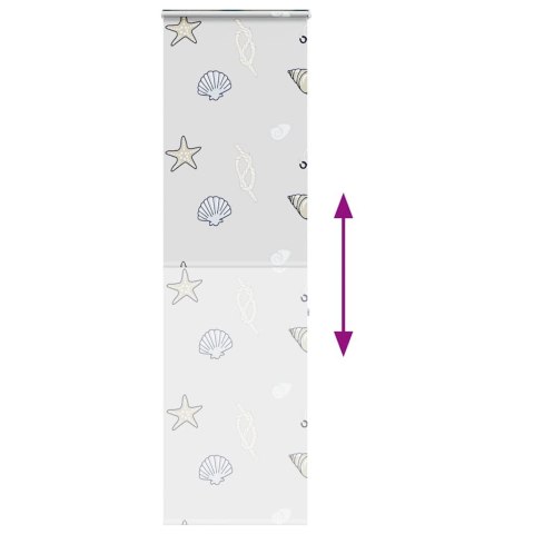 ROLETA PRYSZNICOWA Z KASETĄ 80X240CM SZEROKOŚĆ TKANINY 76CM