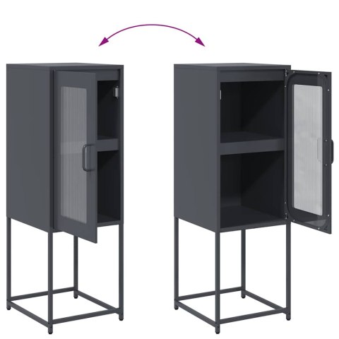 KOMODA ANTRACYT 36X39X107CM STAL WALCOWANA NA ZIMNO