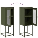 KOMODA OLIWKOWO-ZIELONA 36X39X107CM STAL WALCOWANA NA ZIMNO