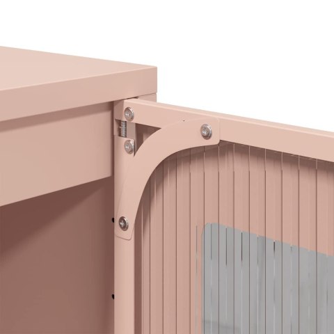 KOMODA RÓŻOWA 36X39X107CM STAL WALCOWANA NA ZIMNO