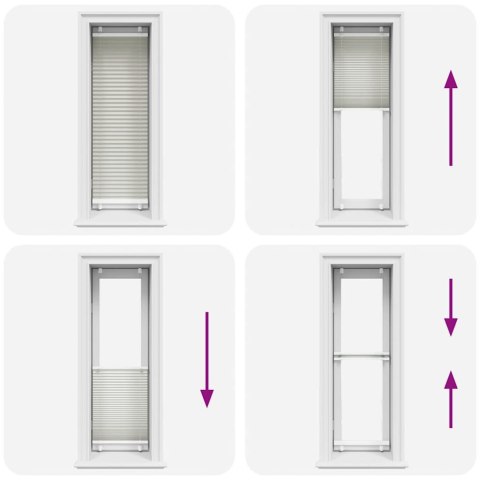 ROLETA PLISOWANA JASNOSZARA 50X150CM SZEROKOŚĆ TKANINY 49,4CM