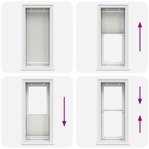 ROLETA PLISOWANA JASNOSZARA 65X150CM SZEROKOŚĆ TKANINY 64,4CM