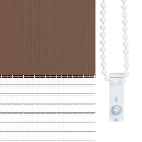 ROLETA PLISOWANA JASNOSZARA 75X150CM SZEROKOŚĆ TKANINY 74,4CM