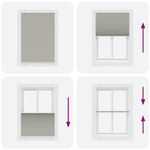 ROLETA PLISOWANA JASNOSZARA 90X100CM SZEROKOŚĆ TKANINY 89,4CM