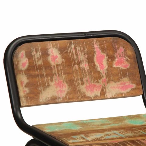 HOKERY BAROWE 2 SZT. 46X35,5X80CM DREWNO LITE ODZYSKANE