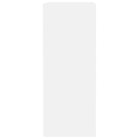 2-POZIOMOWA SZAFKA NA KSIĄŻKI BIAŁA DREWNO KLEJONE