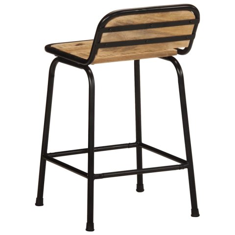 HOKERY BAROWE 2 SZT. 46X35,5X70CM DREWNO LITE SUROWE MANGO