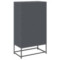 KOMODA WYSOKA ANTRACYT 68X39X123CM STAL