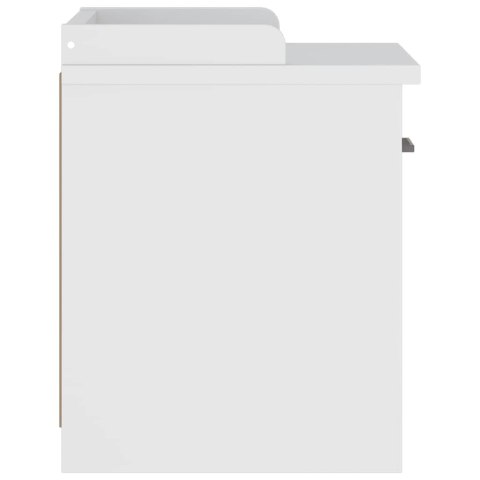 ŁAWKA DO PRZEDPOKOJU "SANDNES" 45X40X50CM DREWNO LITE SOSNOWE