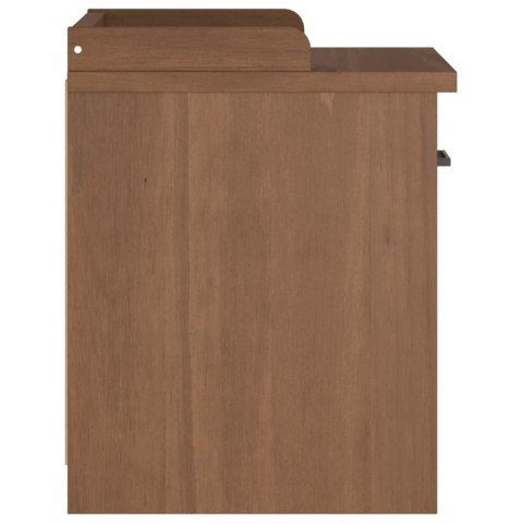 ŁAWKA DO PRZEDPOKOJU "SANDNES" 45X40X50CM LITE DREWNO SOSNOWE