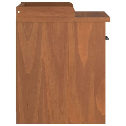 ŁAWKA DO PRZEDPOKOJU "SANDNES" 45X40X50CM LITE DREWNO SOSNOWE