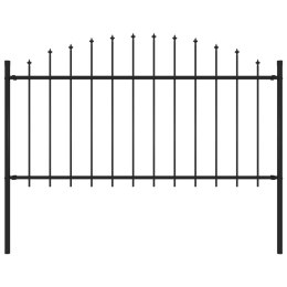 PANEL OGRODZENIOWY Z GROTAMI STAL (1,25-1,5)X1,7M CZARNY