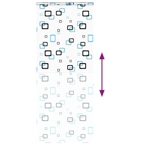 ROLETA PRYSZNICOWA Z KASETĄ 110X240CM SZEROKOŚĆ TKANINY 106CM