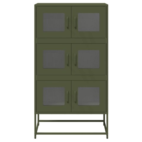 KOMODA OLIWKOWO-ZIELONA 68X39X123CM STAL