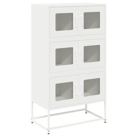 KOMODA BIAŁA 68X39X123CM STAL