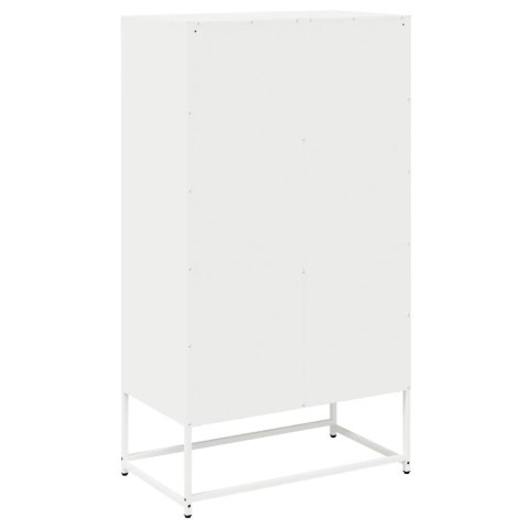 KOMODA BIAŁA 68X39X123CM STAL