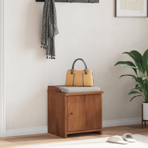 ŁAWKA DO PRZEDPOKOJU "SANDNES" 45X40X50CM LITE DREWNO SOSNOWE