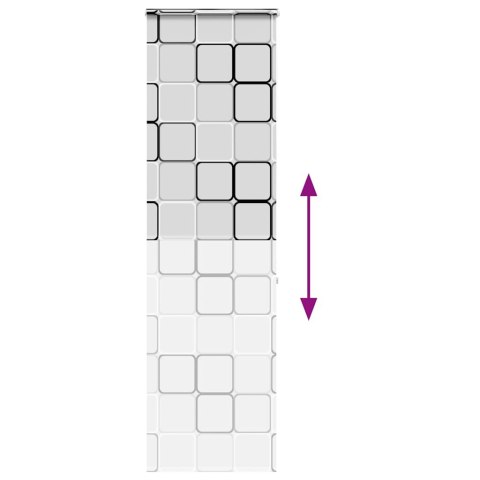 ROLETA PRYSZNICOWA Z KASETĄ 60X240CM SZEROKOŚĆ TKANINY 56CM