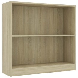 REGAŁ BIBLIOTECZNY SONOMA OAK 80X24X75CM DREWNO KLEJONE