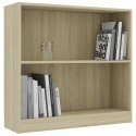 REGAŁ BIBLIOTECZNY SONOMA OAK 80X24X75CM DREWNO KLEJONE