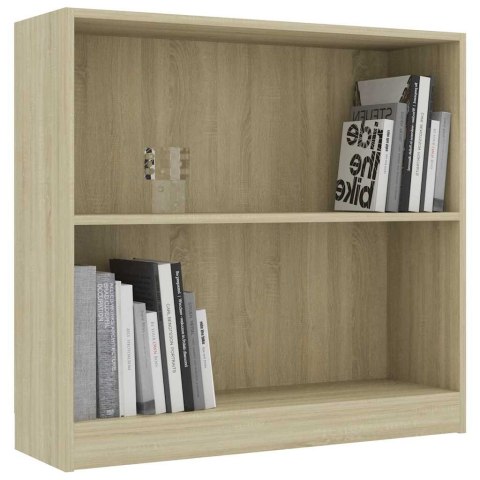 REGAŁ BIBLIOTECZNY SONOMA OAK 80X24X75CM DREWNO KLEJONE