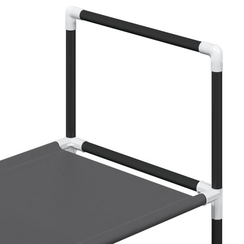 STOJAK NA BUTY 4-POZIOMOWY CZARNY 44X28X77CM WŁÓKNINA