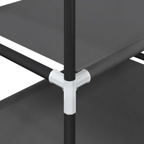 STOJAK NA BUTY 4-POZIOMOWY CZARNY 44X28X77CM WŁÓKNINA