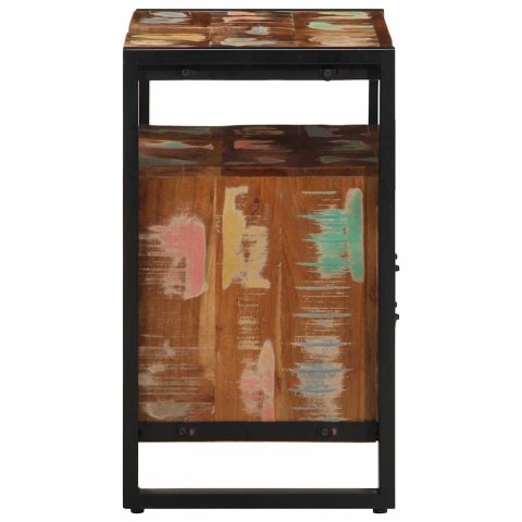 SZAFKA POD UMYWALKĘ ŁAZIENKOWĄ 55X35X60CM LITE DREWNO ODZYSKANE