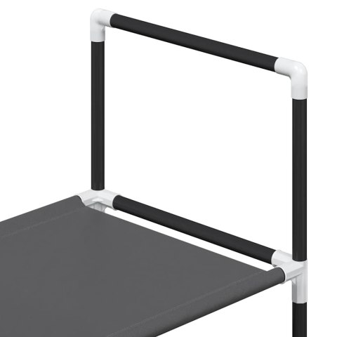 STOJAK NA BUTY 5-POZIOMOWY CZARNY 44X28X94CM WŁÓKNINA