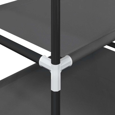 STOJAK NA BUTY 5-POZIOMOWY CZARNY 44X28X94CM WŁÓKNINA