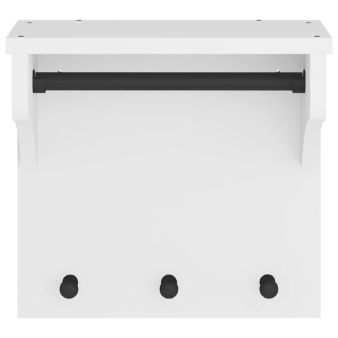 WIESZAK ŚCIENNY NA UBRANIA SANDNES 43X30X42CM DREWNO LITE SOSNA