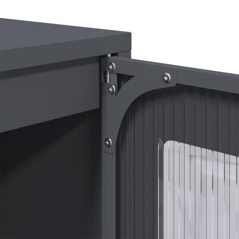 KOMODA WYSOKA ANTRACYT 68X39X123CM STAL