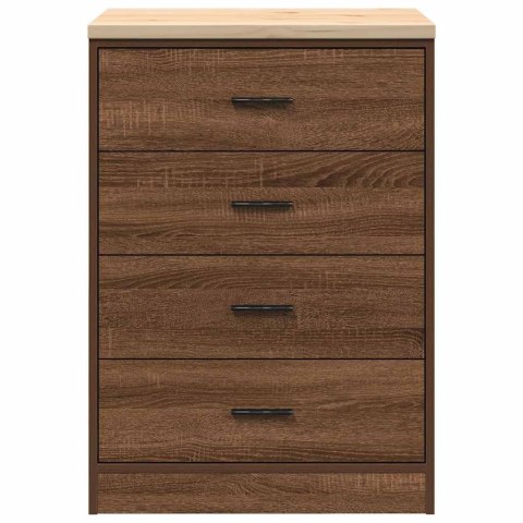 GARAŻOWA SZAFKA DO PRZECHOWYWANIA BRĄZOWY DĄB 60X51X85CM