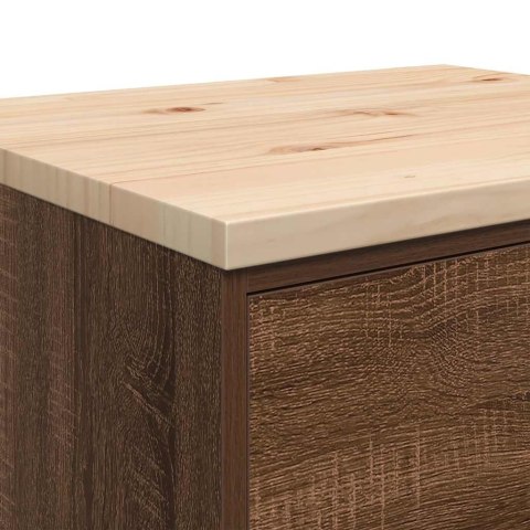 GARAŻOWA SZAFKA DO PRZECHOWYWANIA BRĄZOWY DĄB 60X51X85CM