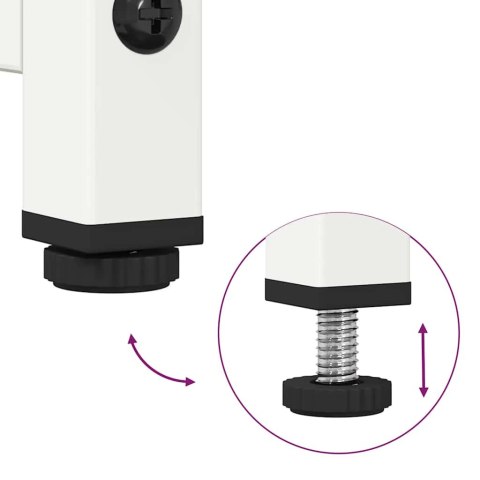 KOMODA BIAŁA 68X39X107CM STAL