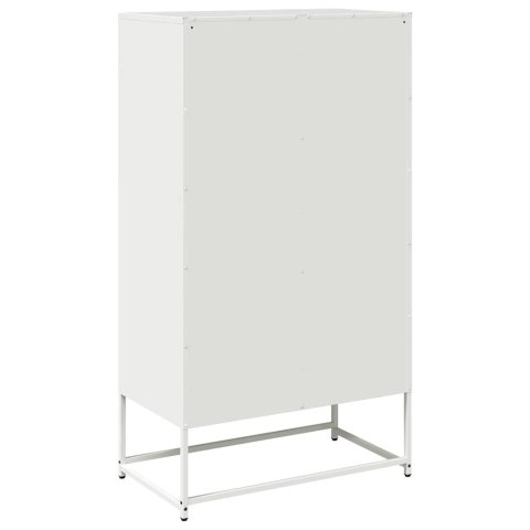 KOMODA BIAŁA 68X39X123CM STAL