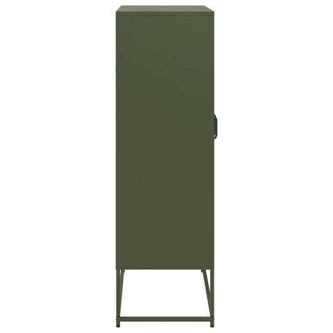 KOMODA OLIWKOWO-ZIELONA 68X39X123CM STAL
