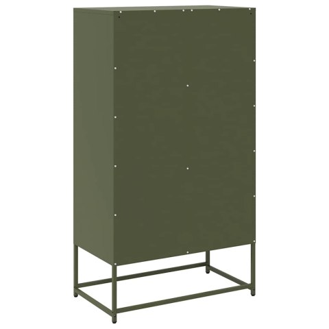 KOMODA OLIWKOWO-ZIELONA 68X39X123CM STAL