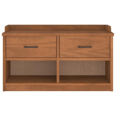 ŁAWKA DO PRZEDPOKOJU "SANDNES" 87X40X50CM LITE DREWNO SOSNOWE