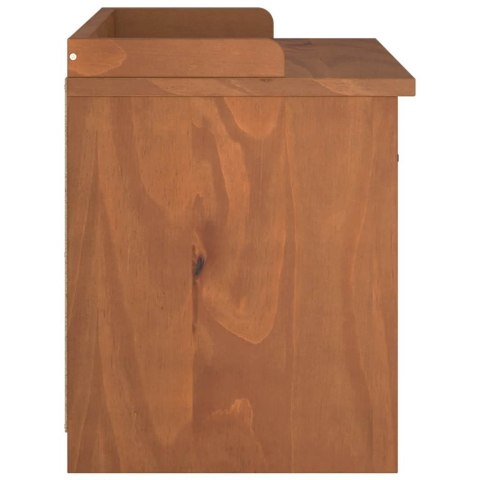 ŁAWKA DO PRZEDPOKOJU "SANDNES" 87X40X50CM LITE DREWNO SOSNOWE