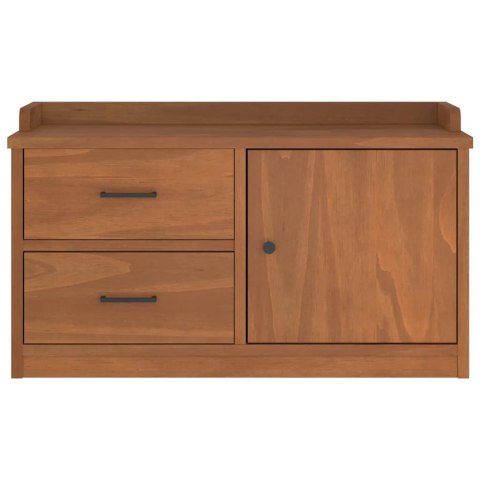 ŁAWKA DO PRZEDPOKOJU "SANDNES" 87X40X50CM LITE DREWNO SOSNOWE