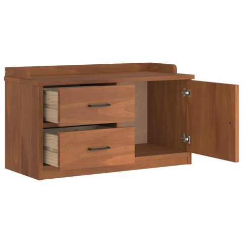 ŁAWKA DO PRZEDPOKOJU "SANDNES" 87X40X50CM LITE DREWNO SOSNOWE