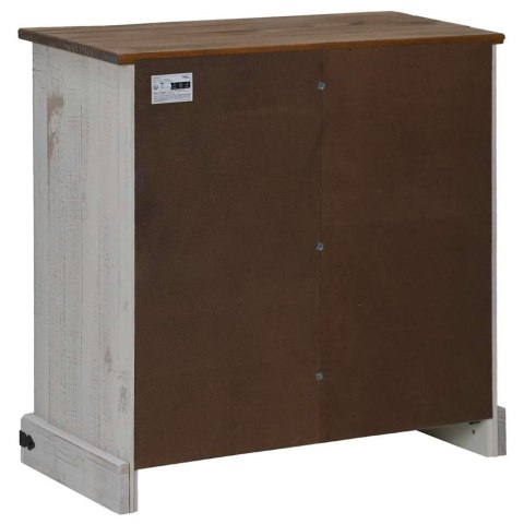 KOMODA HALDEN Z DRZWIAMI PRZESUWNYMI BIAŁA 80X40X80CM