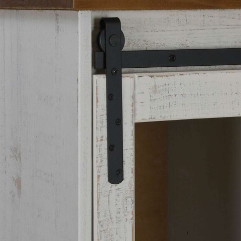 KOMODA HALDEN Z DRZWIAMI PRZESUWNYMI BIAŁA 80X40X80CM