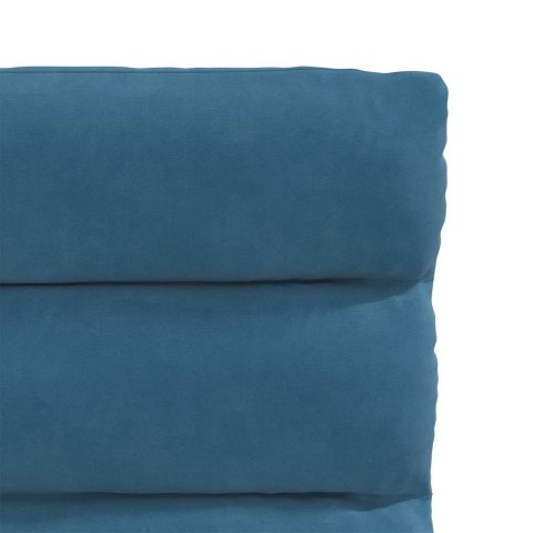 KRZESŁA STOŁOWE 2 SZT. NIEBIESKIE AKSAMITNE