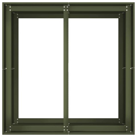 DONICZKA OLIWKOWO-ZIELONA 80X80X80CM STALOWA