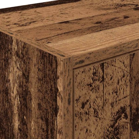 GARAŻOWE SZAFKI ŚCIENNE 2 SZT. STARE DREWNO DREWNO KLEJONE